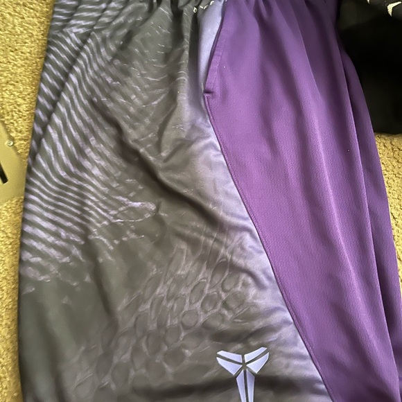 Nike Kobe Purple and Gray Dri-FIT Shorts - Picture 1 of 3